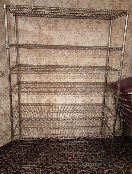 7 Shelf Metal Wire Rack - Business Liquidation Auction