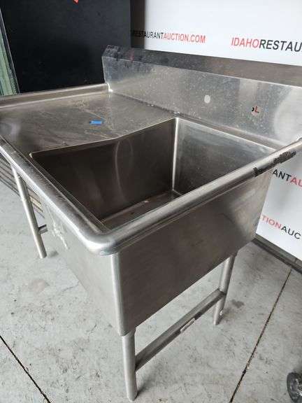 Left Load Stainless Prep Sink, Bowl Size 18"×24"×14"