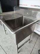 Left Load Stainless Prep Sink, Bowl Size 18"×24"×14"