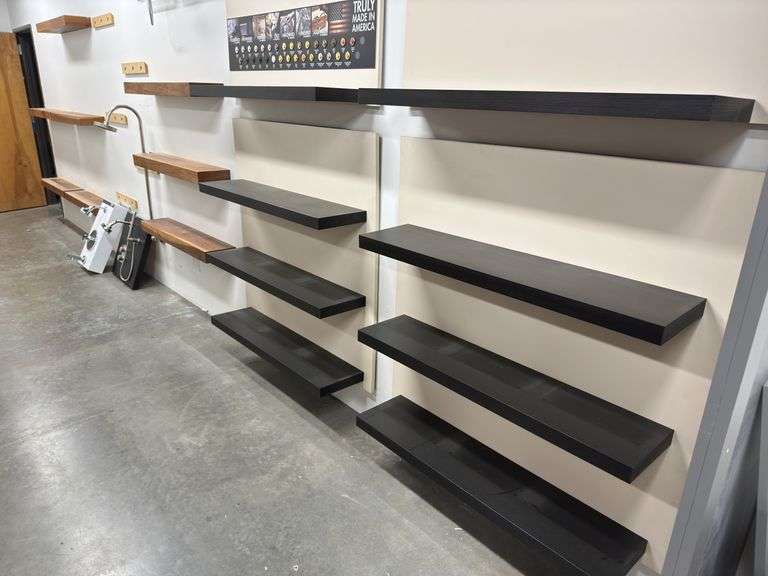 (16) Wood Wall Shelves