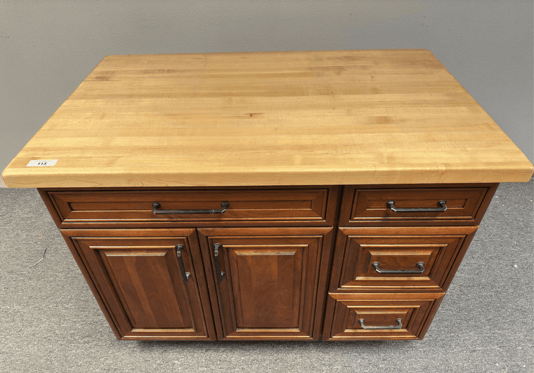 30 x 48 Cabinet with Butcher Block Top