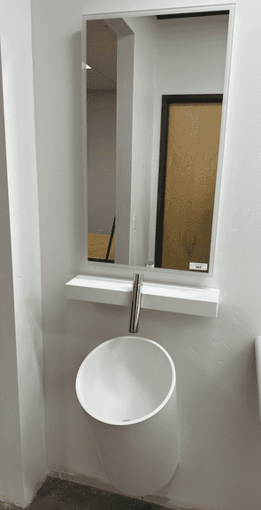 Bathroom Sink & Backlit Mirror