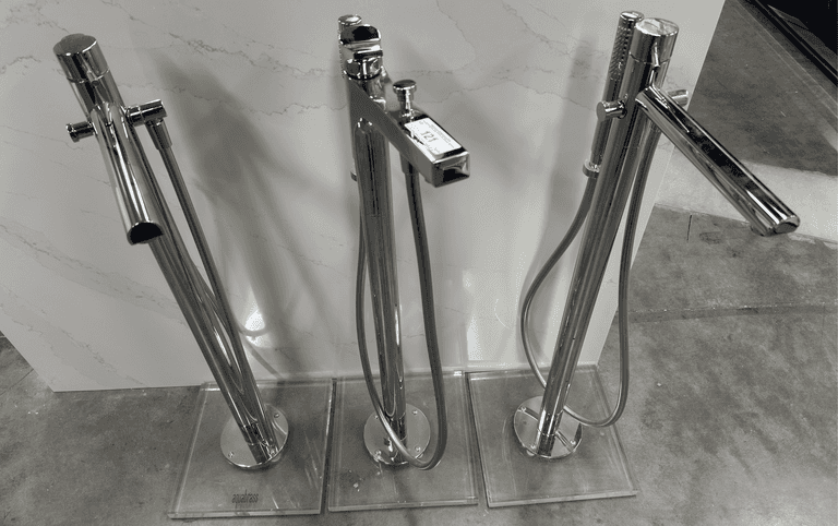 (3) Tub Filler Faucets with Spray Wand