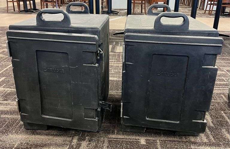 (2) CARLISLE Cateraide Insulated Food Carriers