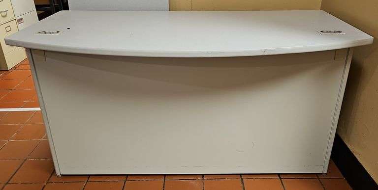 Wood Top Desk with Metal Sides 60"×30"