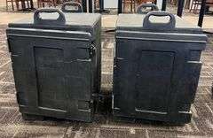 (2) CARLISLE Cateraide Insulated Food Carriers
