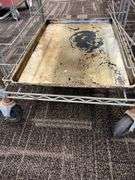 Wire Sheet Pan Rack & (3) Full Size Pans