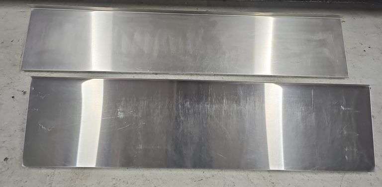 (2) Stainless Wall Shelves 12"×48" and 12"×60"