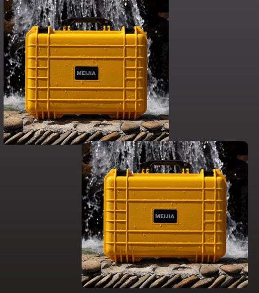 (2) MEIJIA All Weather Portable Waterproof Hard Case 18.5 x14.06x6.93”