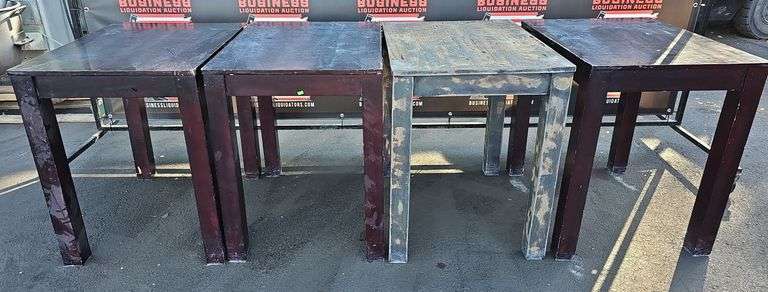 (4) Wood Tables 23"×30"×30"