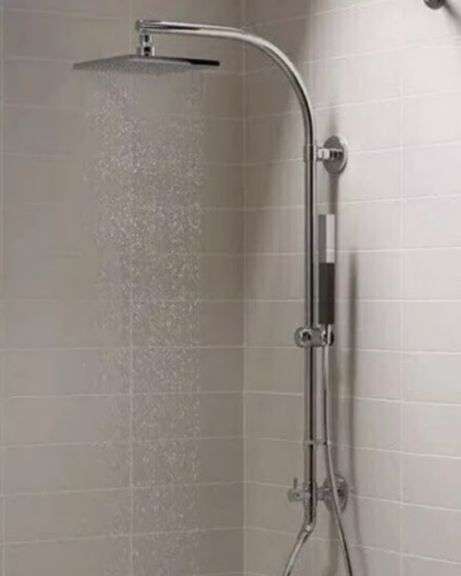 (2) KOHLER Western Arched Shower Columns- Polished Chrome