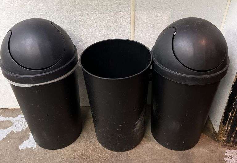 3 Trash Cans - Business Liquidation Auction