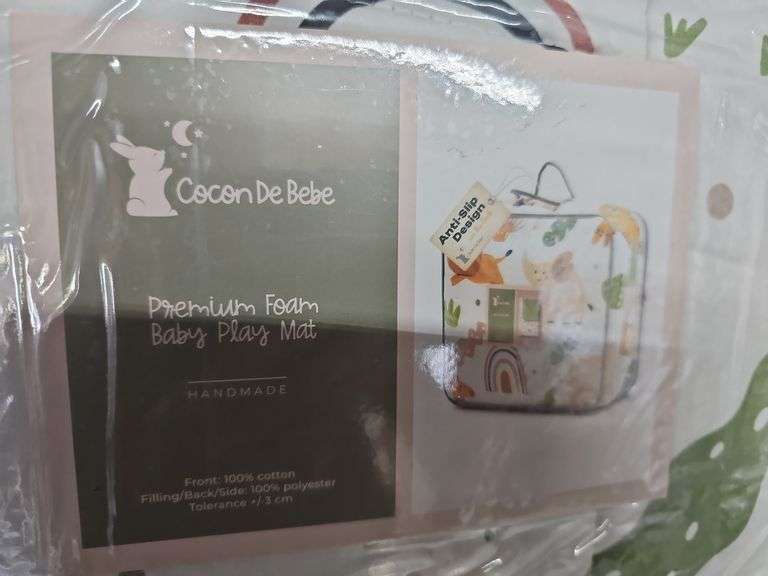 (2) COCON DE BEBE Premium Foam Baby Play Mat 48"×48"