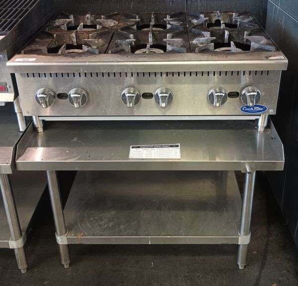 Cook Rite Gas 6 Burner Stove with Stand