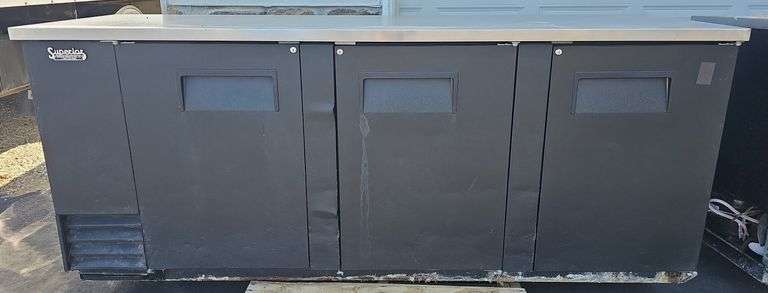 SUPERIOR Back Bar Cooler 90"×27"×38"