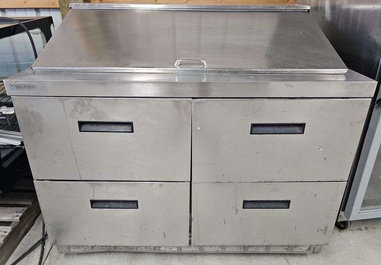 DELFIELD 4 DrawerRefrigerated Prep Station 48"×32"