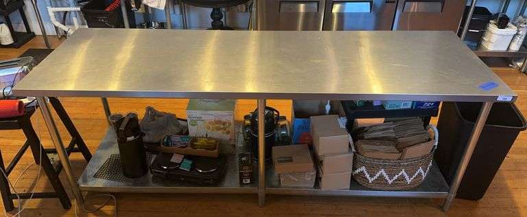 8ft SS Work Table