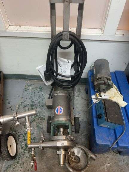 Transfer Pump on Cart