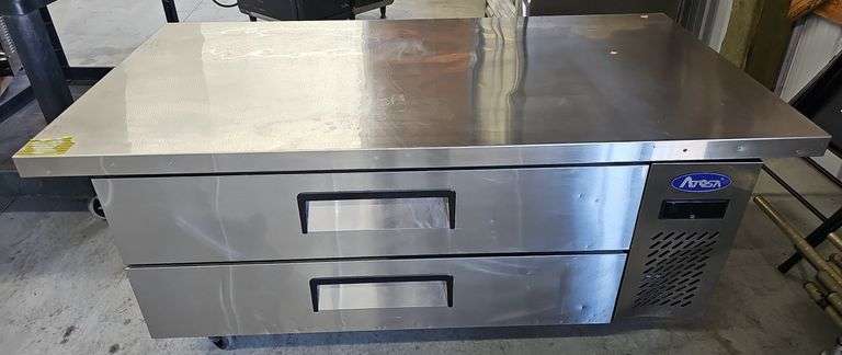 ATOSA Chef Base 60"×32" with (6) Full Size Pans