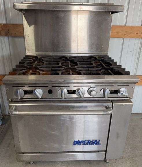Imperial Gas 6 Burner Stove & Oven