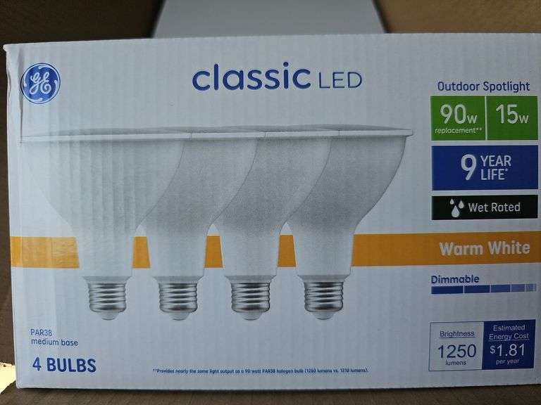 (3) Boxes of (24) Classic LED Outdoor Spotlights 90w