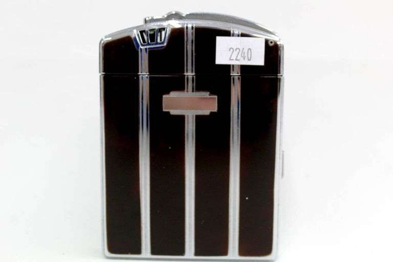 ronson cigarette case with built in lighter Ronson Art Deco Cigarette Case with Built-In Lighter, 4