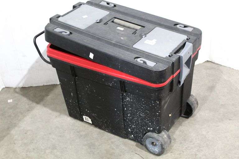 Composition Tool Box with Two Wheels - Bunting Online Auctions