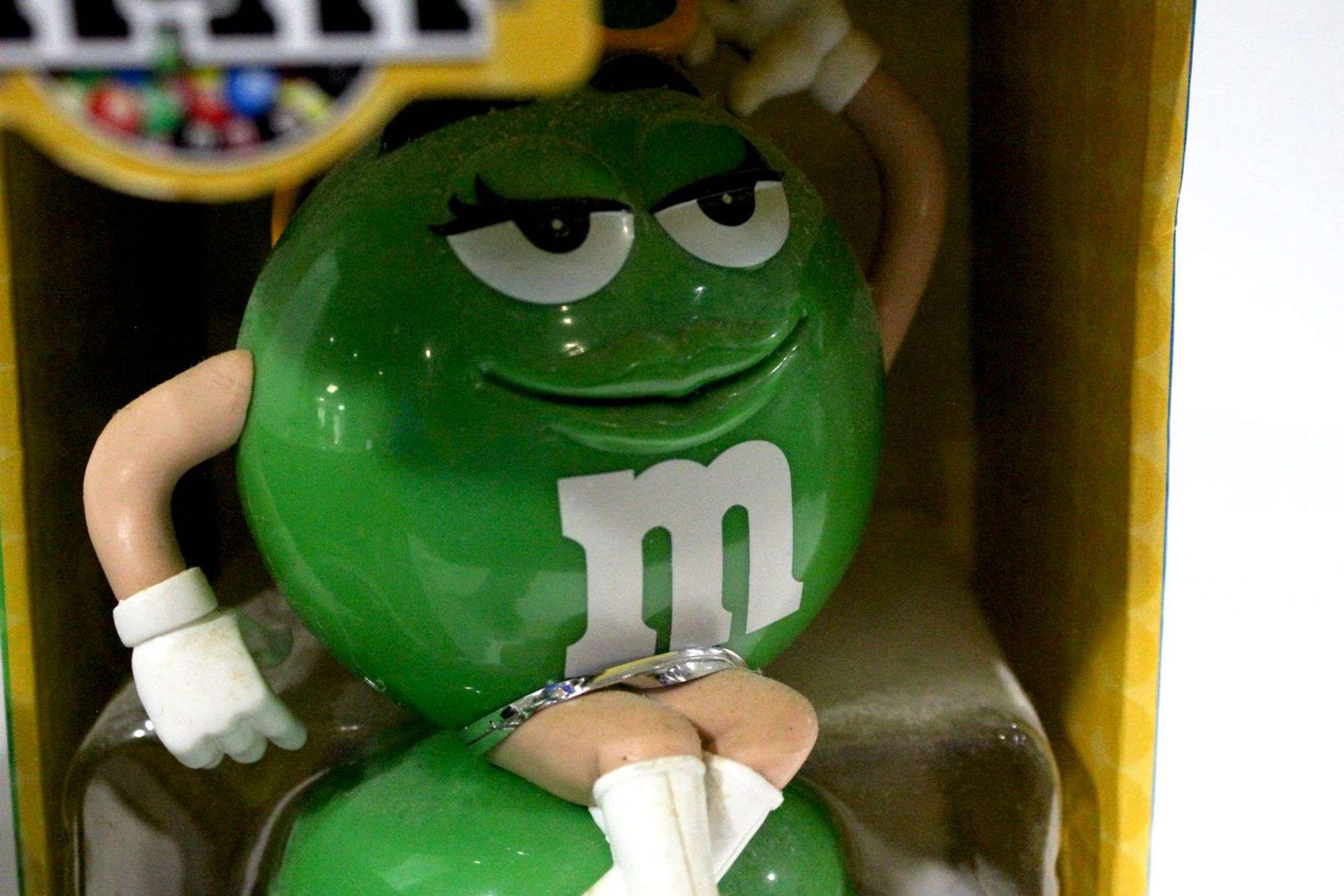 Vintage M&M Candy Dispensers: Policeman Blue M&M Dispenser - and