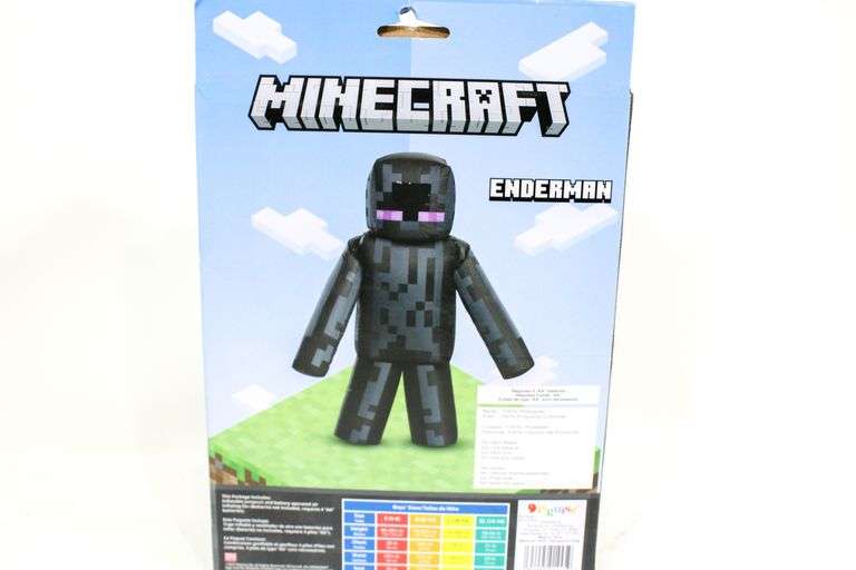 Minecraft Enderman Inflatable Halloween Costume & Fan One Size Fits Most  Child for sale online