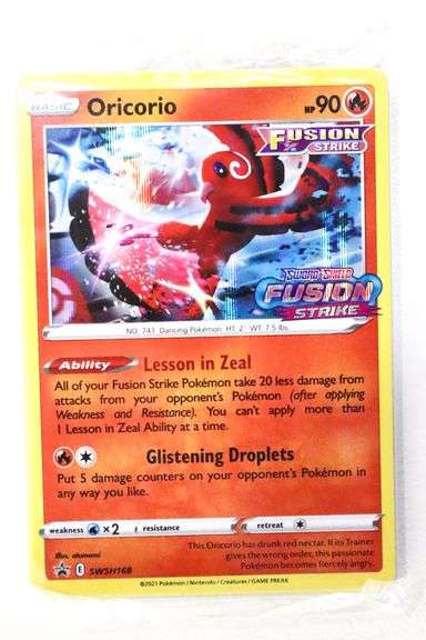 oricorio fusion strike pokemon card value Oricorio [Reverse Holo] #42 Prices | Pokemon Fusion Strike
