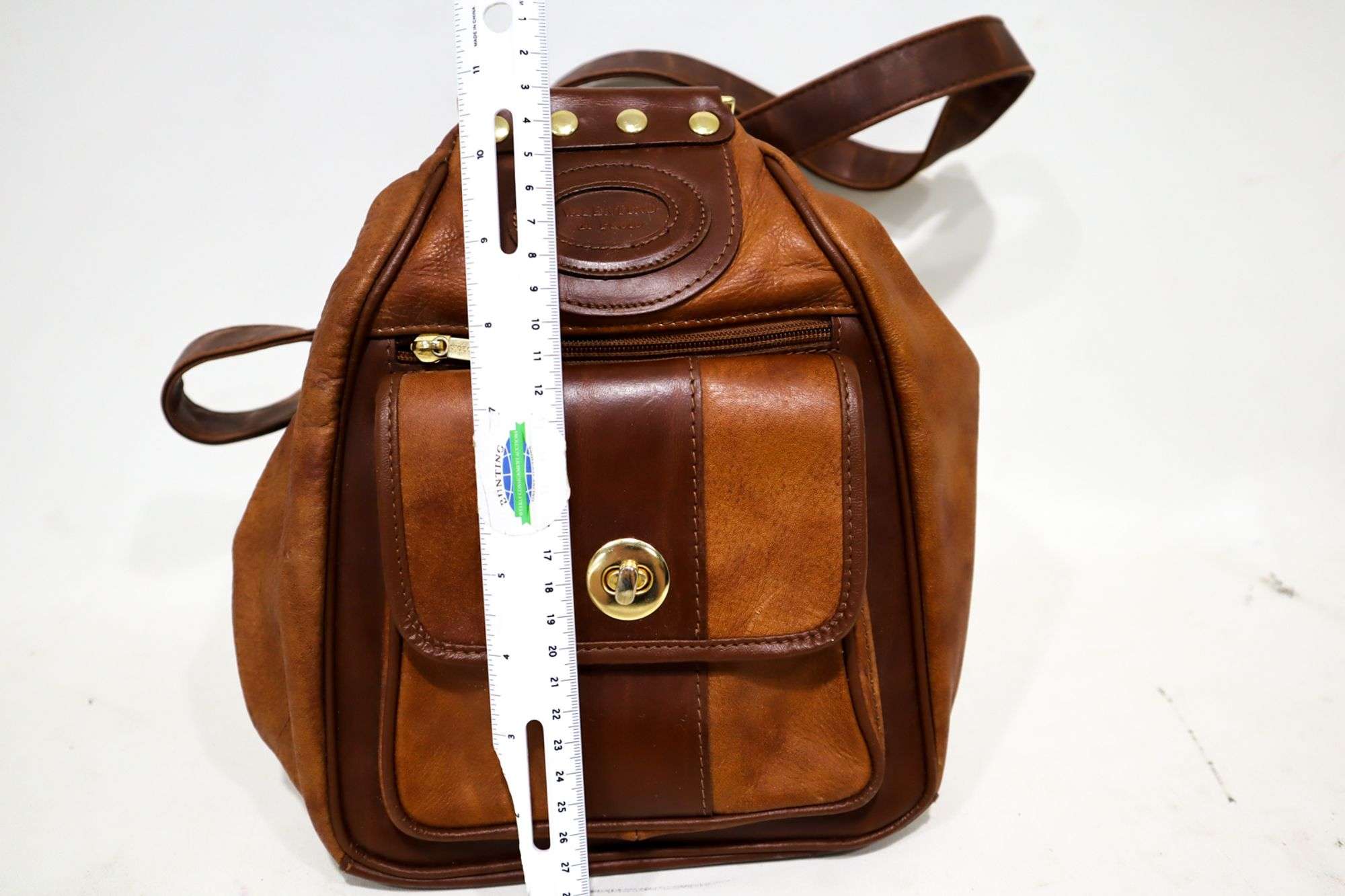 Paolo Genuine Leather Backpack Made in Italy Genuine leather crossbody bag for man PAOLO, nubuck, color  main image 3