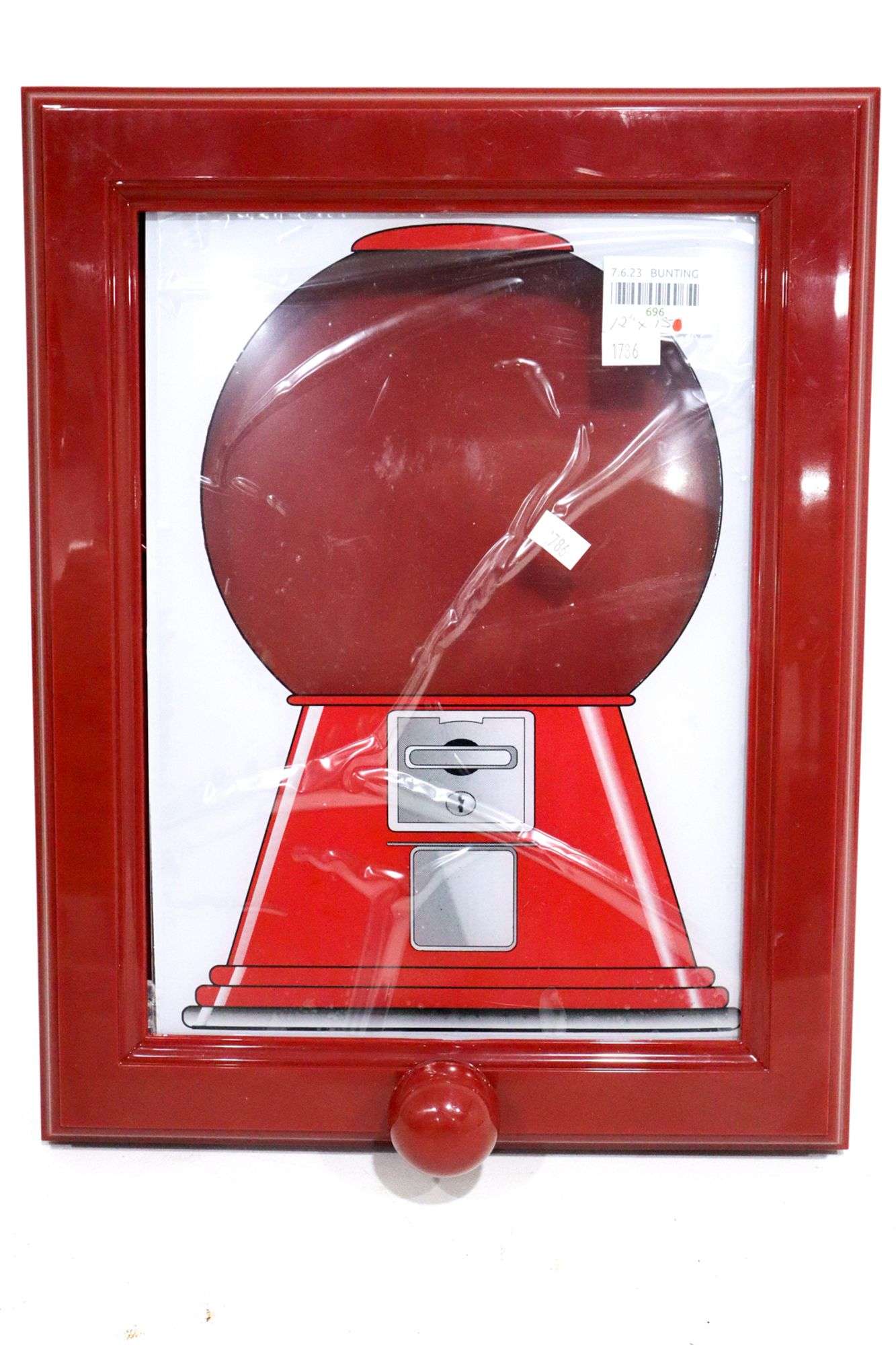 The Handy Candy Frame Bubblegum Gumball Dispenser Wall Hung Frame