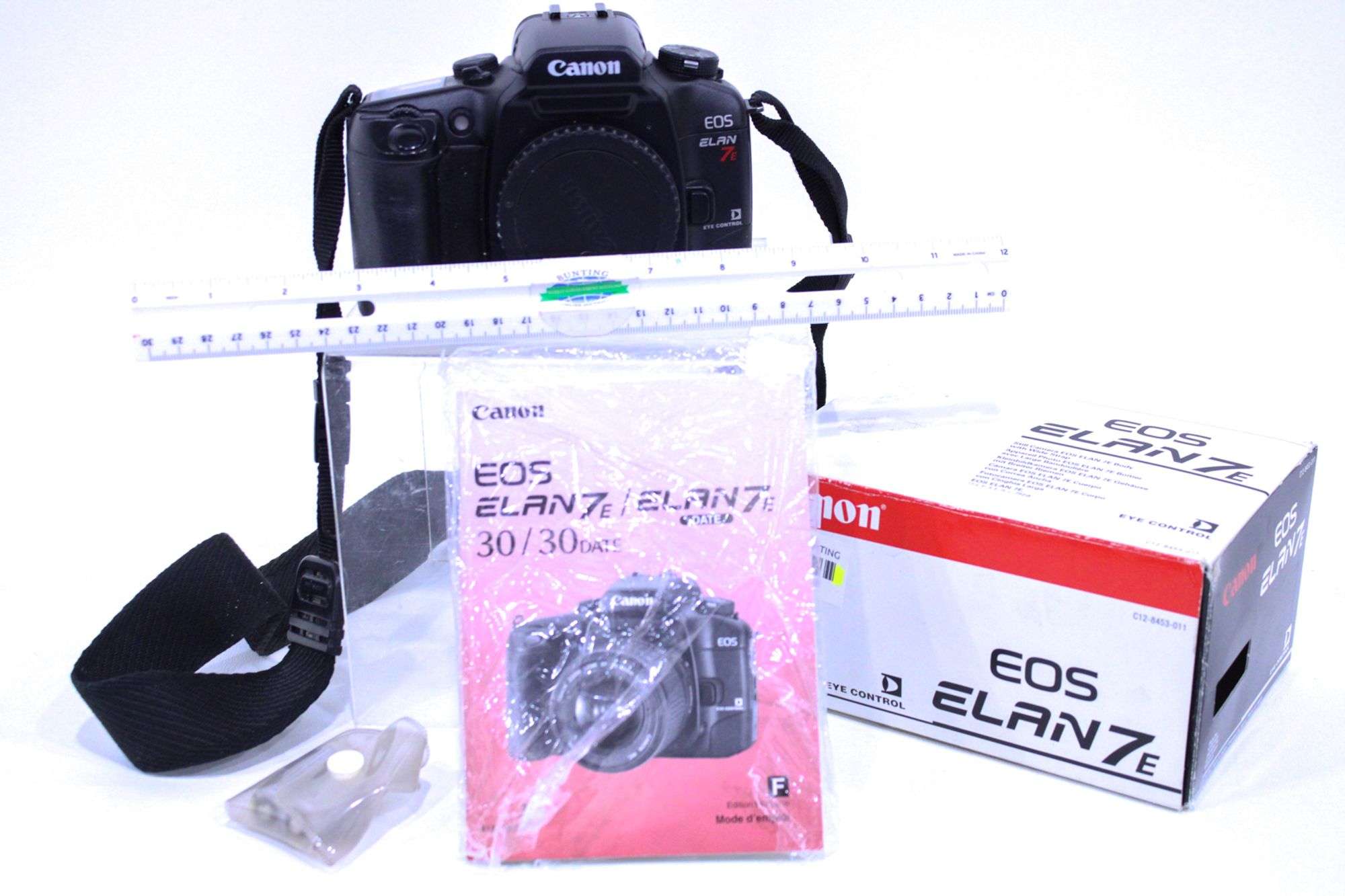 Canon 35mm Focal-Plane Shutter SLR Camera EOS ELAN 7E With Box and