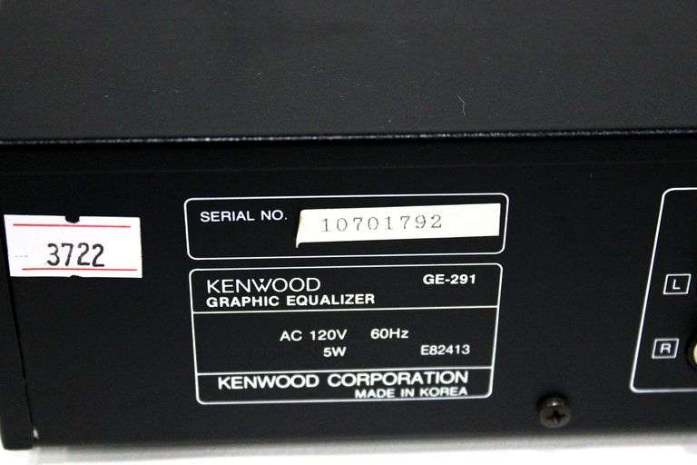 KENWOOD - J作。 Kenwood Ge-291 Stereo Graphic Equalizer 7 Band EQ for sale
