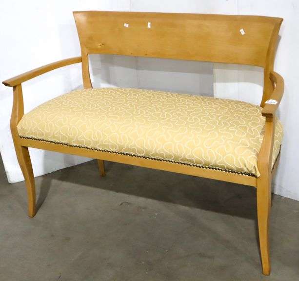 Yellow discount accent bench