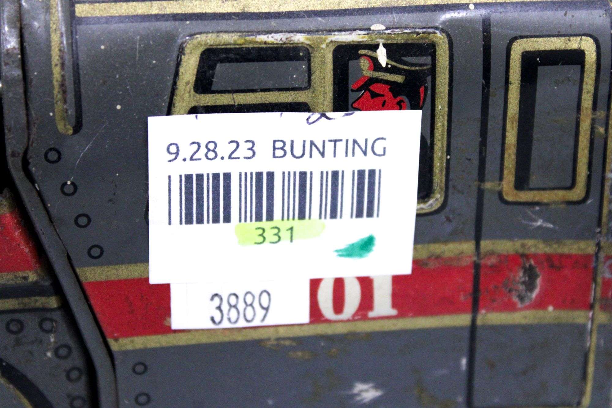 Vintage Trans-Continental Express #6601 Metal Tin Toy Battery