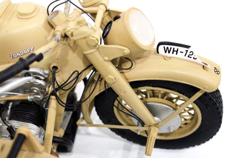 Schuco/Tamiya WW2 German BMW R75 Die Cast Motorcycle Sidecar 1/10
