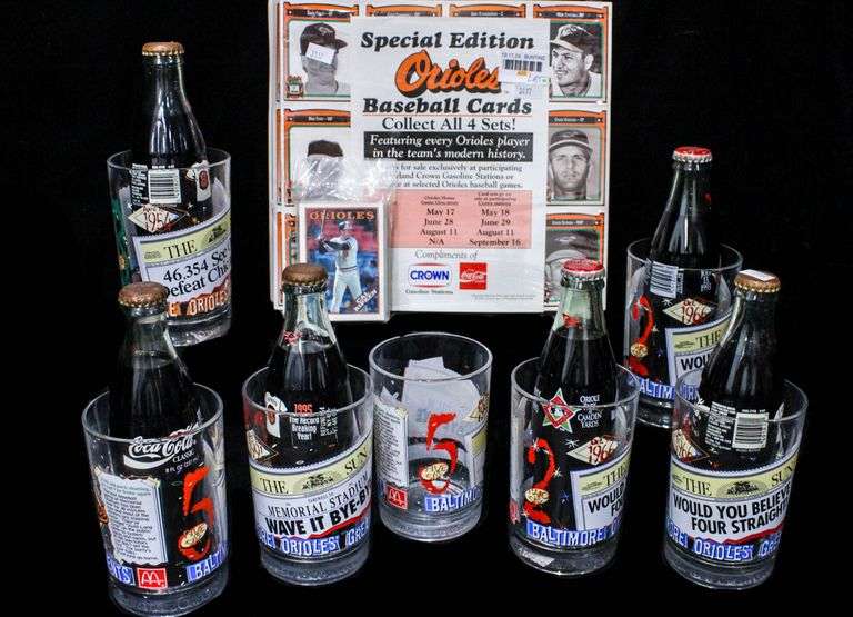 Baltimore Oriole Memorabilia Special Edition Baseball Cards, Soda