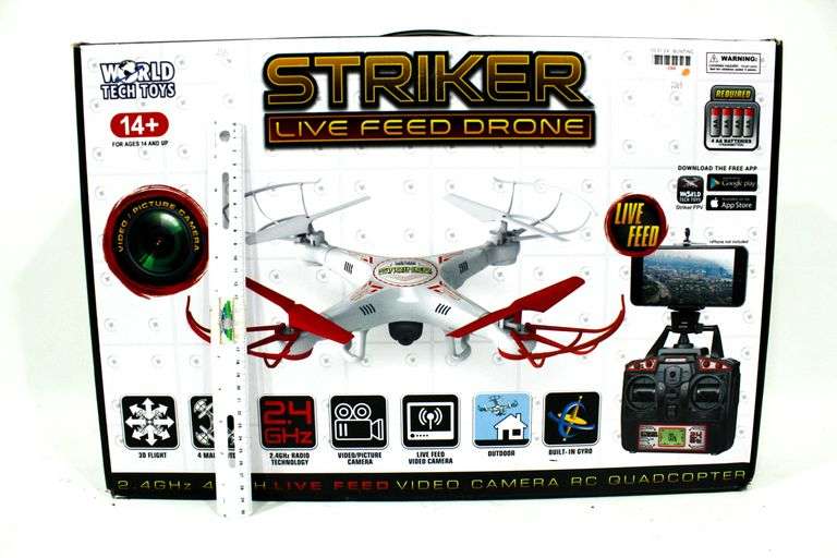 Striker Live Feed Drone by World Tech Toys Bunting Online Auctions