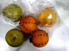 Fall Holiday Decorative Flowers & Fruits Home Decorations with Give Thanks Pumpkin Bowl.  .