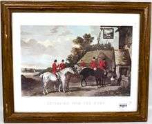 "Returning from the Hunt" Painted by W. Shayer / Engraved by C. R. Stock - 19 x 23