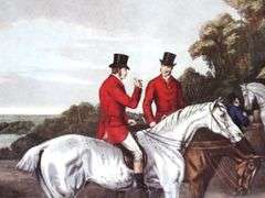"Returning from the Hunt" Painted by W. Shayer / Engraved by C. R. Stock - 19 x 23