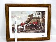 "Returning from the Hunt" Painted by W. Shayer / Engraved by C. R. Stock - 19 x 23