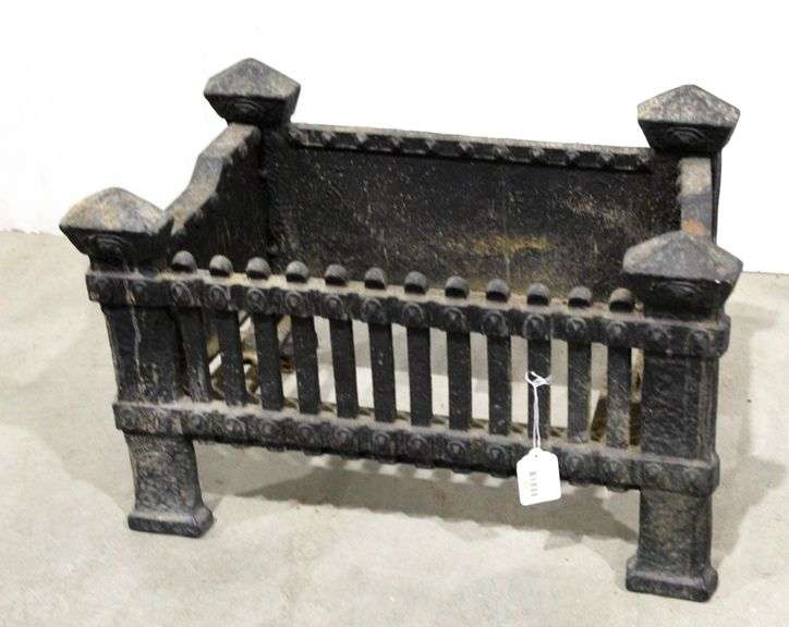 Vintage Victorian Cast Metal Coal Fireplace Rack Cradle - Bunting ...