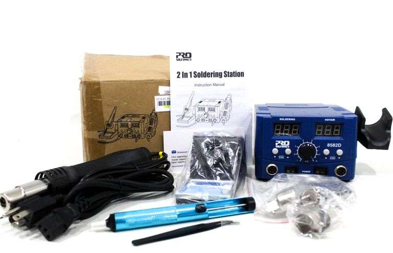 ProStormer Pro-8582D 2 in 1 Soldering Station - Bunting Online Auctions