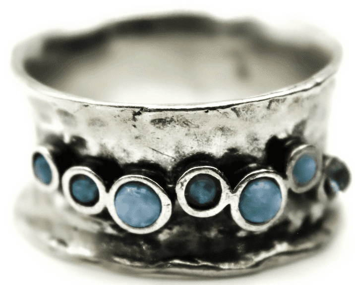 925 Sterling Silver Three Elephant March Ring - Open Design Band For Good Luck & Strength (Size 8) - View #13