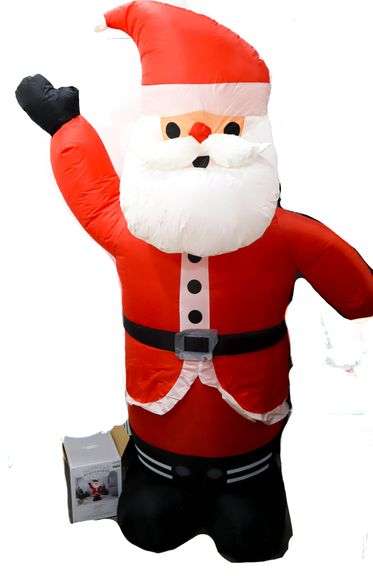 Lit Inflatable SANTA - Wondershop at Target. - Bunting Online Auctions