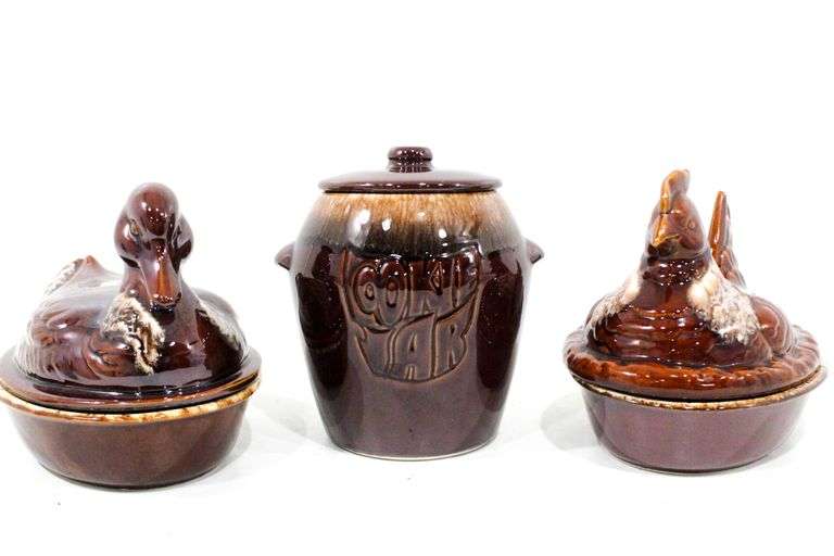 Hull Pottery Co Brownware - Marked - H.P. © Co. Oven Proof, U.S.A ...