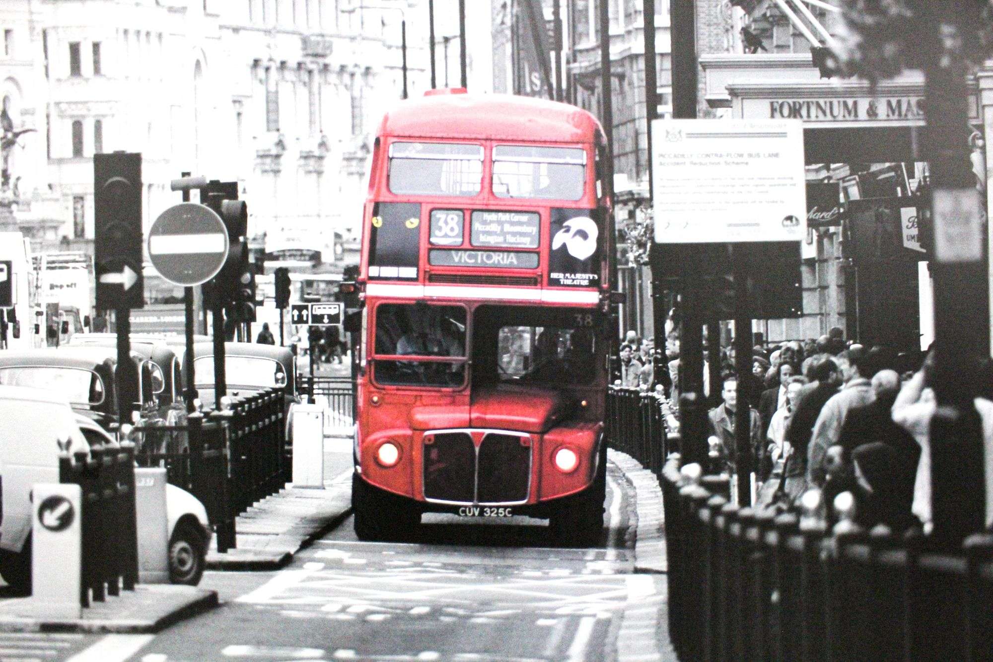 London Bus Picture by Greg Scott - IKEA Wall Art - 55 x 40