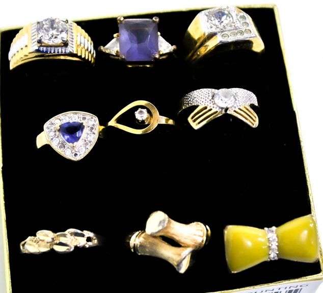 Rings of different sizes, designs and styles - Bunting Online Auctions
